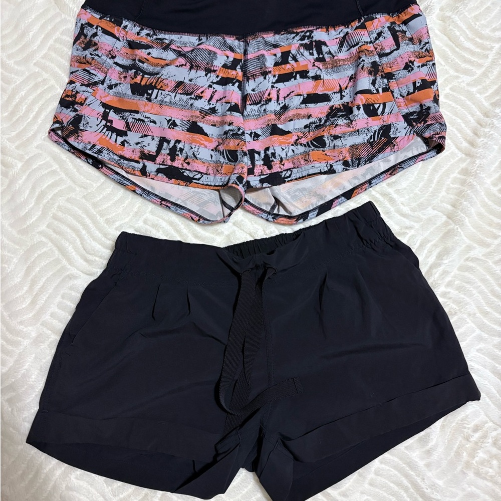 Lululemon short lot plus sports bra. All size 8